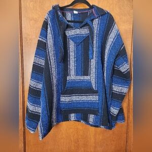Mexican Pullover Blanket Rug Hoodie